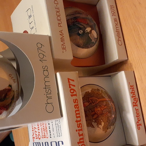 Bundle of 5 Vintage Schmid Beatrix Potter Collection Ornaments V101 - Picture 16 of 16